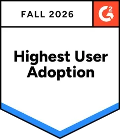 G2 Fall 2026 Highest User Adoption